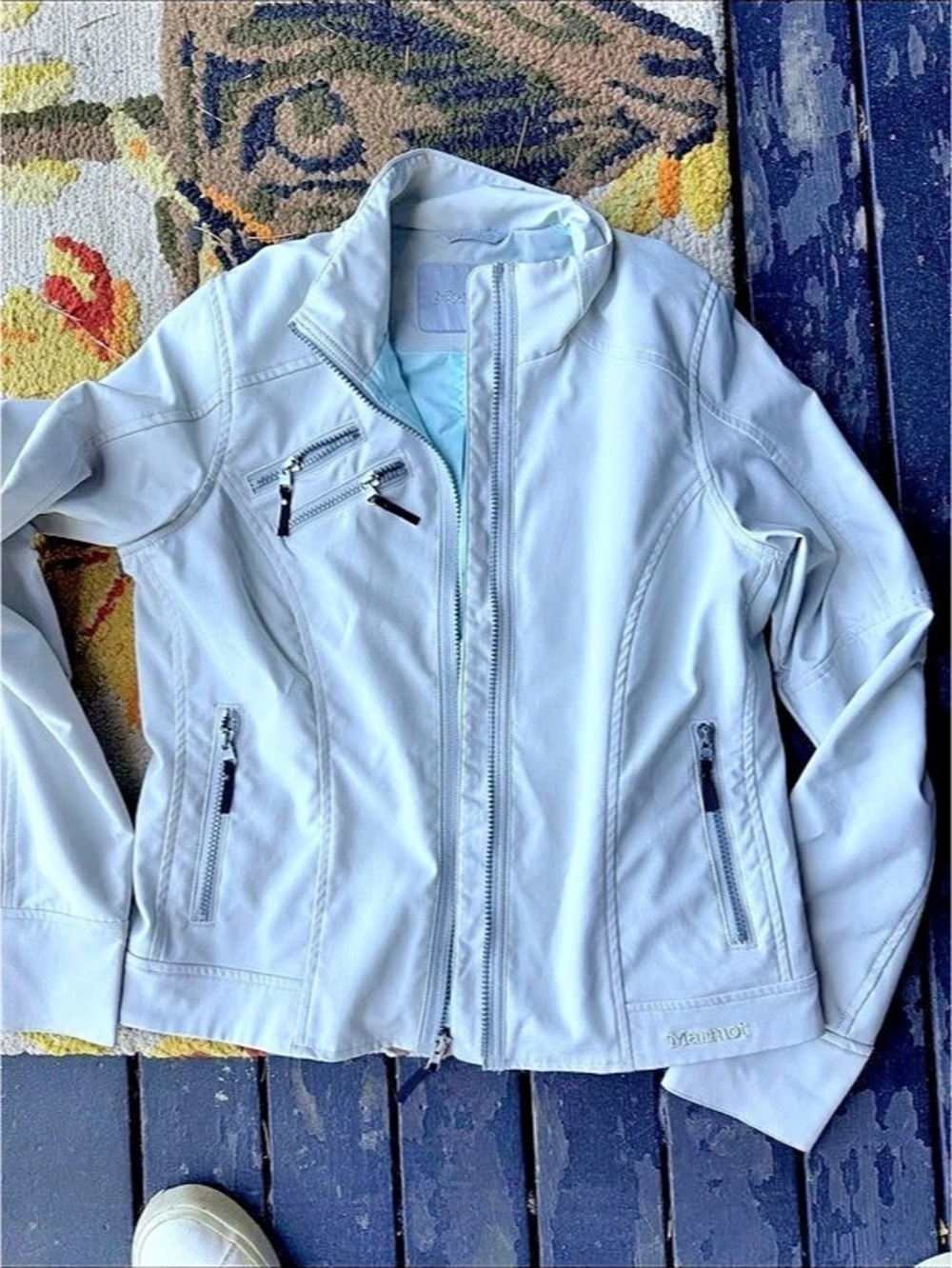 Marmot White Ski Jacket Size Medium